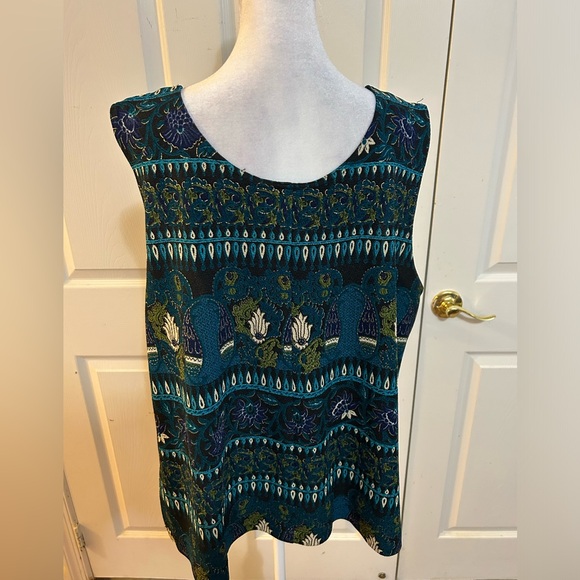 KSL multicolor Asian-inspired tank, size 20W - Picture 5 of 6